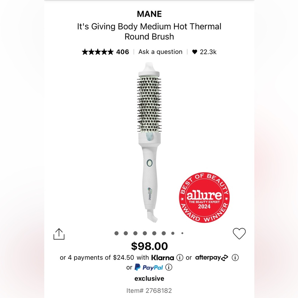 Mane Thermal Hot Brush